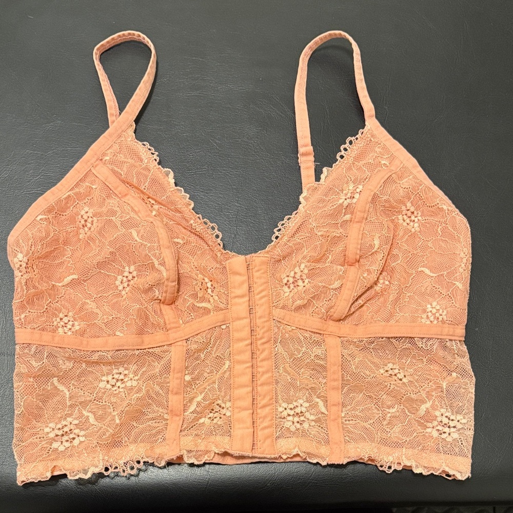Corset Style Top in Peach